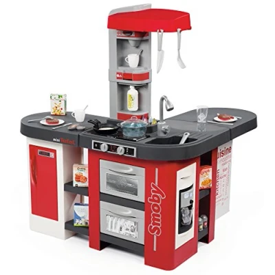 Imagen de SMOBY Kitchen Studio XXL Bubble con 38 accesorios, simula el efecto del agua hirviendo, refrigerador, horno, lavavajillas, dispensador de hielo, cafetera, 7600311025