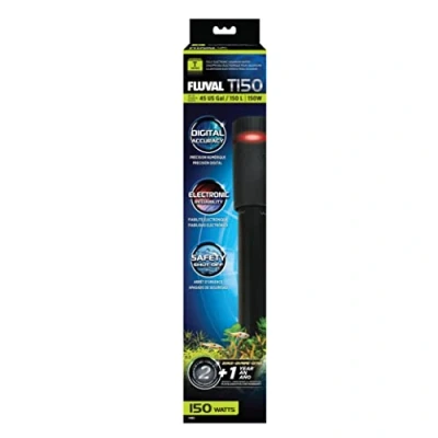 Imagen de Fluval Calentador Totalmente electrónico T150 para acuarios de Agua Dulce hasta 45 galones.