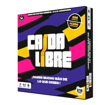Imagen de CAÍDA Libre Juegos de Mesa Juego Trivia Cultura General para Aprender riendo Divertido con Amigos y Familia Hombres Mujeres