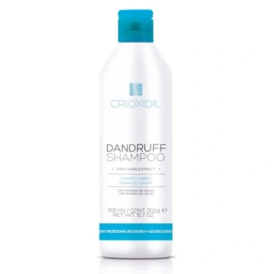Imagen de CRIOXIDIL Champú Anticaspa Dandruff Shampoo 300 ml Limpieza Suave Tratamiento para el Cuero Cabelludo con Caspa Rehidrata y Calma