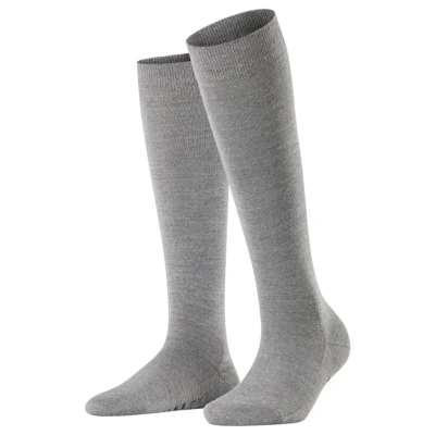 Imagen de Falke Softmerino Kneehigh warm Calcetines hasta la rodilla, Mujer, Talla: 37/38, Light grey