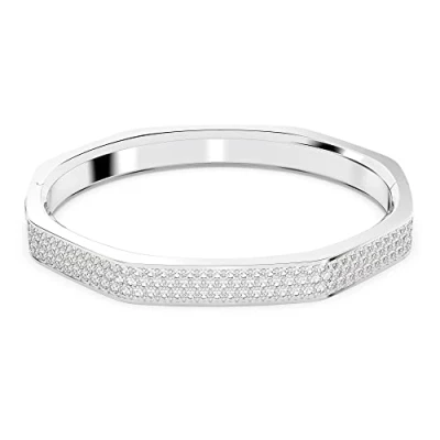 Imagen de Swarovski Pulsera Dextera, Forma Octogonal, Metal Rodiado, con Cristales, talla L, de la Colección Dextera
