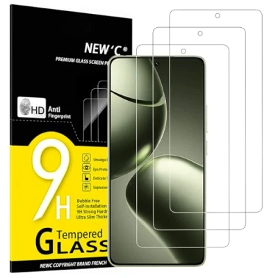 Imagen de NEW&#039;C 3 Piezas, Protector Pantalla para Xiaomi 14T, 14T Pro, Cristal templado Antiarañazos, Antihuellas, Sin Burbujas, Dureza 9H, 0.33 mm Ultra Transparente, Resistente