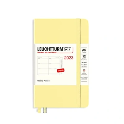 Imagen de LEUCHTTURM1917 365953 Agenda semanal Pocket A6 2023, 12 meses, vainilla, inglés