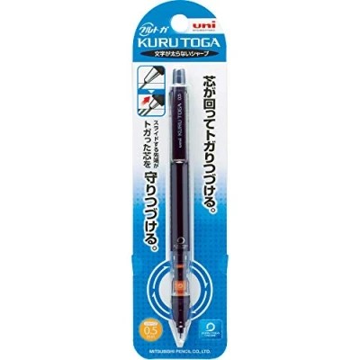 Imagen de Uni Portaminas Kurutoga Pipe Slide modelo 0,5 mm, cuerpo negro (M54521P.24)
