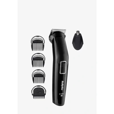 Imagen de Afeitadora corporal BaByliss MT725E, 6 en 1, 60 min. autonomía, 8 horas carga, Guías para barba, Negro