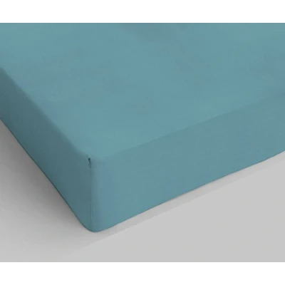 Imagen de Italian Bed Linen MAX Color Sàbana con angulos de 25cm, Lino Algodón, Petroleo, Doble Maxi
