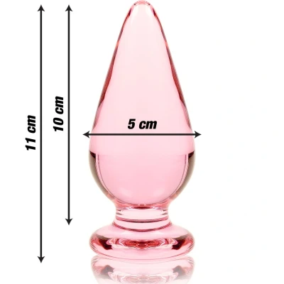 Imagen de Ibiza Nebula Plug de Cristal 11 cm Rosa