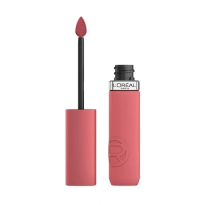 Imagen de L&#039;Oréal Paris Pintalabios Líquido, Color Intenso, Fórmula Mate de Larga Duración, Con Ácido Hialurónico, Sin Transferencia, Infaillible Matte Resistance, Tono: 120 Major Crush