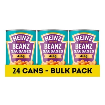 Imagen de Heinz Beanz with Pork Sausages 415 g (Pack of 24)