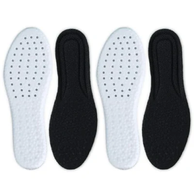 Imagen de Zzmorni 2 pares de plantillas deportivas cómodas para la vida cotidiana y el trabajo, acolchadas transpirables, ideales senderismo, correr, fitness (36 40)