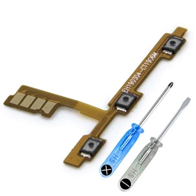 Imagen de MMOBIEL Botón de Encendido/Control Volumen Compatible con Huawei P30 Lite New Edition 2020 Power On Off Button Cable Flex Incl Destornilladores