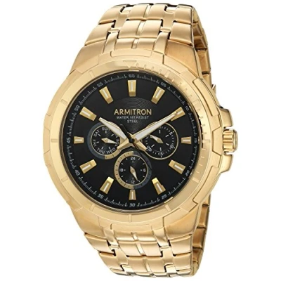Imagen de Armitron Reloj de Pulsera en Tono Dorado con Esfera multifunción para Hombre, 20/5144