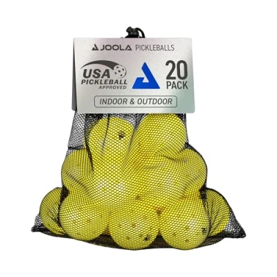 Imagen de JOOLA Pickleball Primo Balls 3 Estrellas Exteriores e Interiores con certificación USAPA, 26 Gramos, 74 mm de diámetro, Amarillo, 20 Unidades