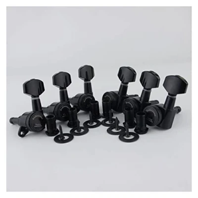 Imagen de ALFAAL 1 Set Black Locking Guitar Machine Heads Tunders Ratio De Engranaje 1:18 (Color : 6L)