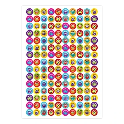 Imagen de SuperStickers Pegatinas de recompensa los monstruos alabanza (1500 x 16 mm), DAS12325