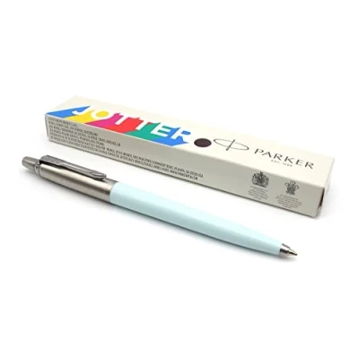 Imagen de Parker Jotter Originals Bolígrafo de punta redonda, acabado pastel azul ártico, colección retro, tinta azul, en caja regalo