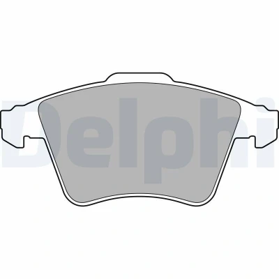 Imagen de DELPHI LP3142 Juego de pastillas freno con contacto avisador desgaste Chapa antichirridos sin accesorios VOLKSWAGEN: Touareg I