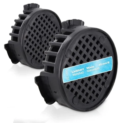Imagen de DL pro 2 x Filtros de Carbón 45mmØ para Liebherr 9096342 Miele 10806820 Filtro Activado Redondo Frigorífico Congelador