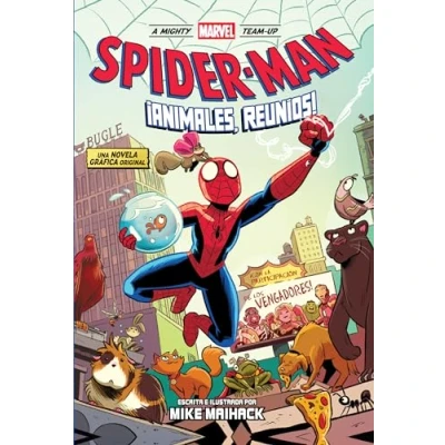Imagen de A mighty marvel team up. spiderman: animales reunios