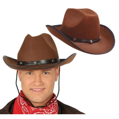 Imagen de Guirca Sombrero vaquero símil piel, color marrón, Talla única (13070.0)