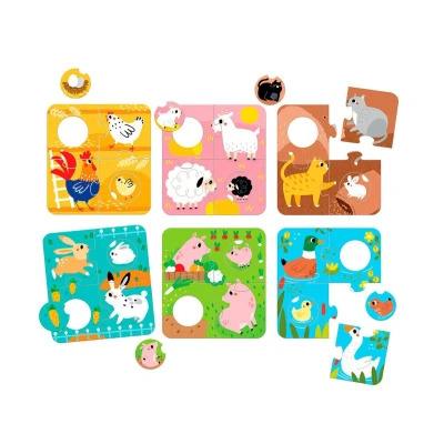 Imagen de Puzzle Match The Farm Animals