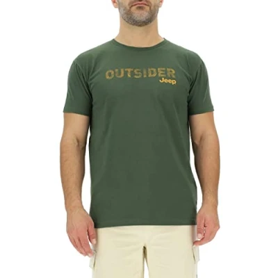 Imagen de JEEP O102737 E950 J Camiseta Hombre Outsider Estampado Grande Mapa J23S Rifle Green/Nacho Ye S