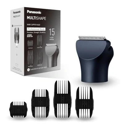 Imagen de Panasonic ER CHC1 A301 MULTISHAPE [Sistema De Cuidado Personal] Cabezal Corte Pelo, 15 Configuraciones Longitud, 4 Peines, Color Negro