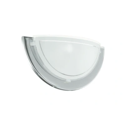 Imagen de Eglo Planet 1, Lámpara de pared, 1 foco, acero, color: cromo, vidrio: blanco lacado, casquillo: E27