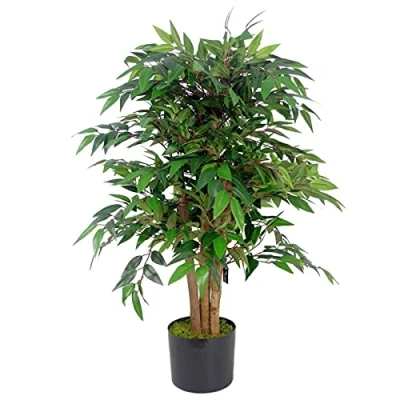 Imagen de Leaf AZ ficus Árbol de Artificial Realista, 90 cm, árbol Similax