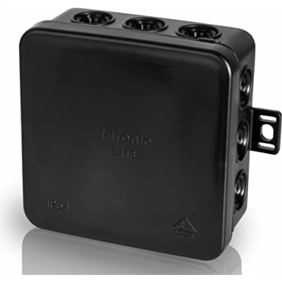 Imagen de F tronic Caja de derivación (85 x 85 40 mm, 2 unidades), color negro