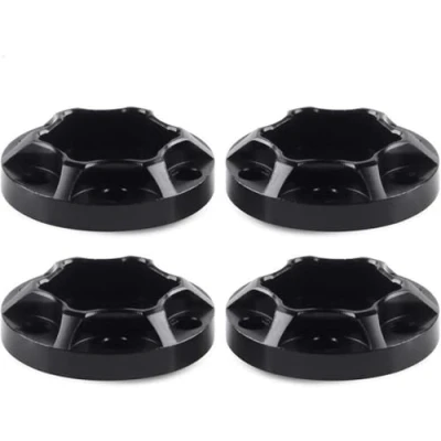 Imagen de INJORA RC Hexagonal 12mm Rueda Hex 4pcs Metal Adaptador Set para 1/10 Crawler Wheel Rim Axial SCX10 Traxxas TRX4 D90 (Negro 6mm)