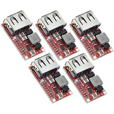 Imagen de TECNOIOT 5pcs 6 24V 12V to 5V USB Step Down Module DC Converter