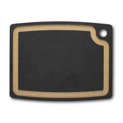 Imagen de Victorinox Tabla de Cortar Cocina, Gourmet Serie, Cutting Board M 36.8 x, 28.6 0.9, con Surco para Líquidos, Resistente, Apto Lavavajillas, Negro