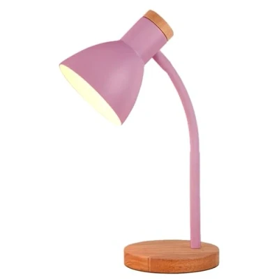 Imagen de BEL AIR HOME Lámpara Flexo de Escritorio ARGOS Diseño Elegante y Flexible Ideal para Oficinas Escritorios Casa Bombilla E27 (No Incluida) (ROSA)