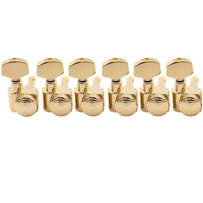 Imagen de Musiclily Pro 6 en Línea 2 pins Metal Guitarra Clavijas de Afinación Clavijeros Bloqueantes Repuesto para Eléctrica Fender Strat Tele, Dorado