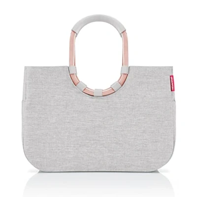 Imagen de reisenthel loopshopper L Bolsa robusta con prácticos compartimentos hechos de botellas PET recicladas Diseño encantador e impermeable, Couleur:sky rose