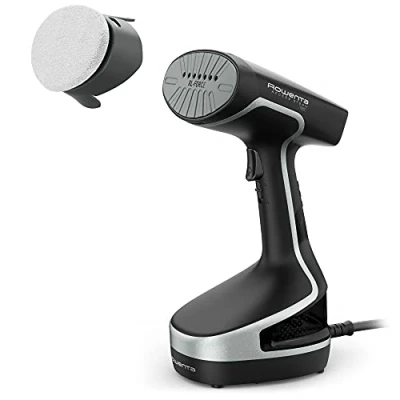 Imagen de Rowenta Steam Force DR8250 Cepillo de vapor 200 W, continuo 30 g/min Golpe 90 g/min, Rápido calentamiento Higieniza y desinfecta, 2 ajustes Todo tipo textiles, Negro/Plata