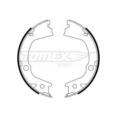 Imagen de TOMEX brakes TX 23 16 Zapatas de Freno Eje trasero 167 26 SSANGYONG: ACTYON 2