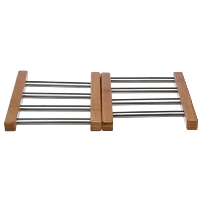 Imagen de 5five salvamanteles de bambú extensible