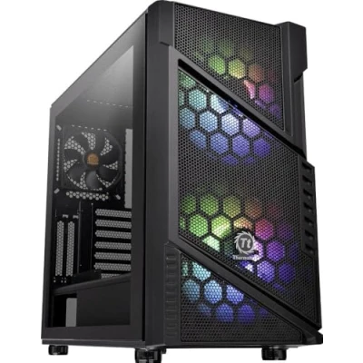 Imagen de Thermaltake Commander C 31 TG ARGB Edition/Dual 200MM Fans/Tempered Glass/ATX Mid Tower Chassis