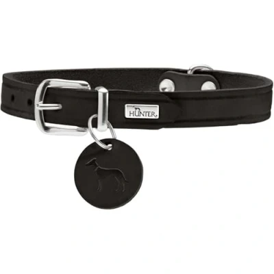 Imagen de HUNTER Collar Aalborg, 42 Piel de Vaca auténtica Suave, Negro