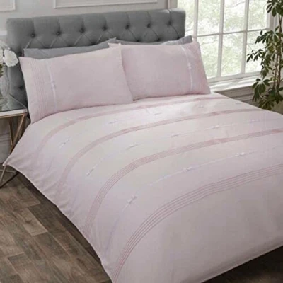 Imagen de Rapport Clarissa Juego de Funda edredón para Cama Individual, Color Rosa