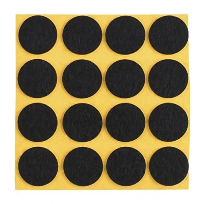 Imagen de PEHA® Fieltro/Protección antiarañazos para jarrones y objetos de decoración autoadhesiva, Soft 1,0 mm grosor, Negro, diámetro 11 20
