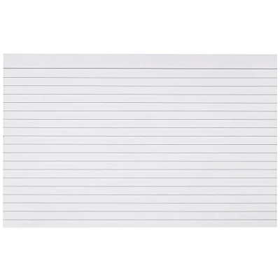 Imagen de Q Connect Record Card Ficha para notas (rayadas, 20.3 x 12.7 cm, 100 unidades), blanco