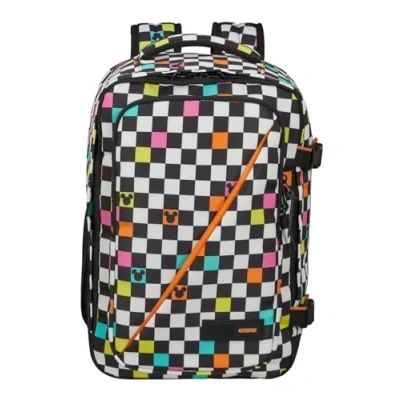 Imagen de American Tourister Take2Cabin Disney Bolsa de cabina Ryanair 25 x 20 40 cm, 24 L, 0.50 kg, equipaje mano, mochila avión S para debajo del asiento, Multicolore (Mickey Check)
