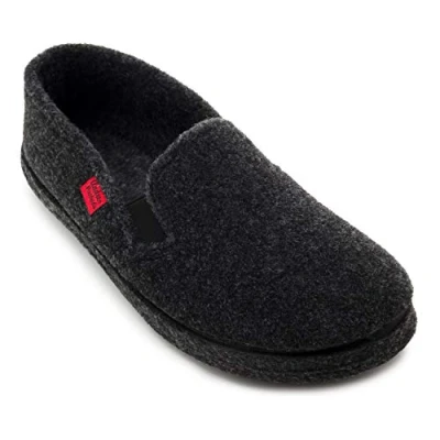 Imagen de Andrés Machado Zapatillas Cerradas de Estar por casa para Hombre y Mujer Pantuflas AM002 Slippers Unisex Adulto Suela Goma Vulcanizada Resistentes Antideslizante Negro Talla EU 37