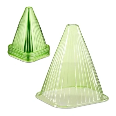 Imagen de Relaxdays Verde Juego Unidades Sombreros para Plantas Set 32, Protección contra Caracoles, 22 x 19 cm, Campanas Protectoras PVC