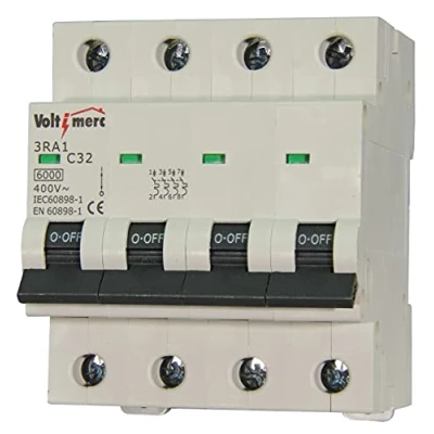 Imagen de Voltimerc Interruptor Magnetotérmico 4 Polos 32A 6KA