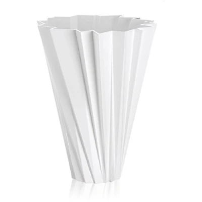 Imagen de Kartell 1229E5 Jarrón Shanghai, color Blanco, Brillante